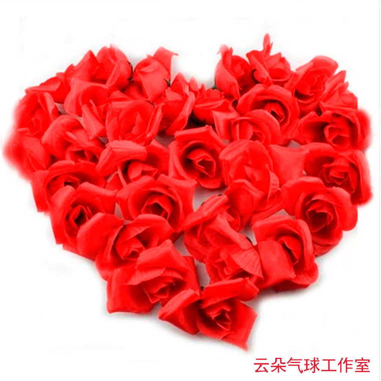 求婚花束仿真花朵愛心仿真心形花瓣生日裝飾玫瑰花朵求婚道具花朵